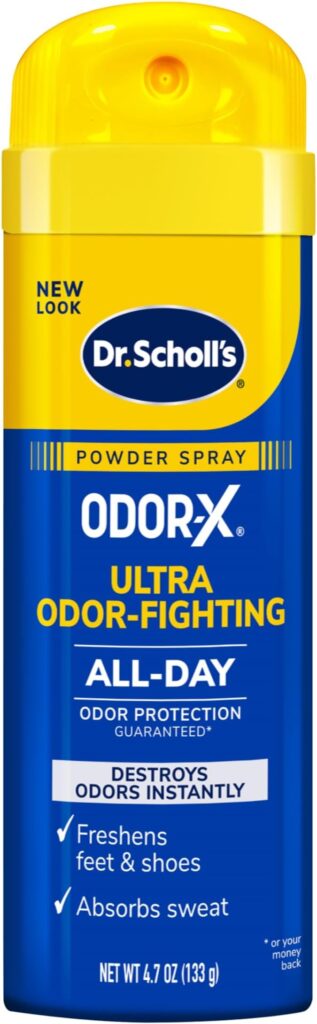 An image of the product Dr. Scholl's Odor-X powder spray for shoes.